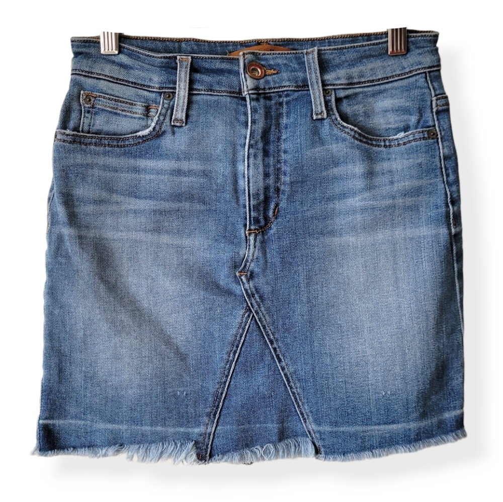 Joe's Jeans Raw Hem Denim Skirt Size W 26